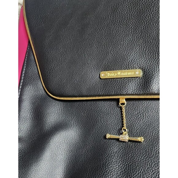 Rare JUICY COUTURE Women\'s Black & Hot Pink BACKPACK LapTop School Work Bag EuC main image 9